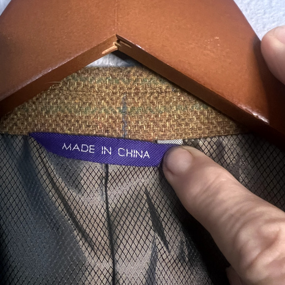 Alan Flusser Mens Brown Suit Jacket Blazer Large Wool Professor Single Breast - Picture 4 of 16